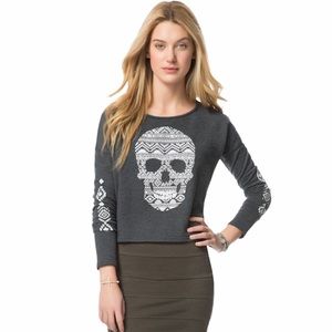 Aeropostale’s Gray Southwest Skull Sweatshirt